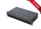 High Capacity Fiber Optic Media Converter Gigabit Chassis With 14 Slots