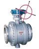 3 Piece Full Port Flanged Ball Valve , A216 WCB Gear Box Trunnion Mounted Ball Valve