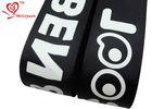 Fashionable black 2 inch personalised grosgrain ribbon Custom logo Accepted