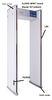 OEM Security Metal Detectors Multi 6 Zones Metal Detector For Security Guards