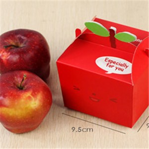 Wholesale Custom Paper Printed Apple Collapsible Gift Box For Christmas Gift