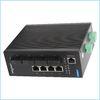 Megabit 8 port ethernet switch 384Kb Buffer Memory , redundant input industrial gigabit switch