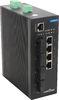 Dual redundant power input 10 port Network Switch 4 fast ethernet port  + 4 gigabit fiber optic port