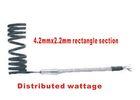 coiled heating elements wattage distribuited 4.2x2.2mm rectangle section