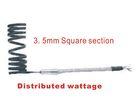 coiled heating elements wattage distribuited 3.5mm square  section