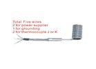 coiled heating elements with built in thermocouple J or K