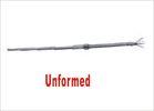 Cable heater in straight form with many different types of sections