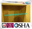 Yellow Industrial Flammable Safety Cabinets For Oil / Chemical Liquid Storage