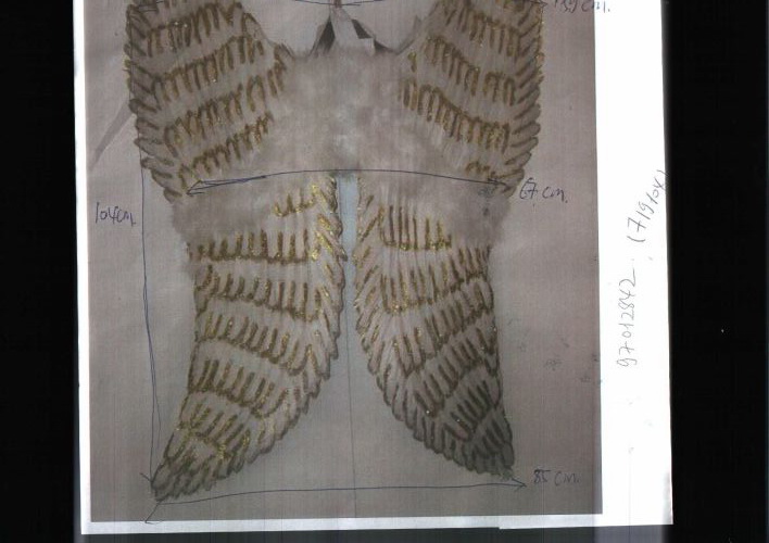 beautiful feather angel wings - Made in China W-1005