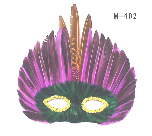 feather masks - Made in China M-402