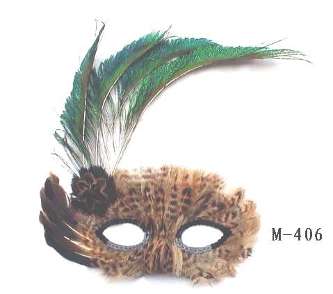 feather masks - Made in China M-406