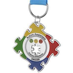 Soft Enamel Volleyball Medal