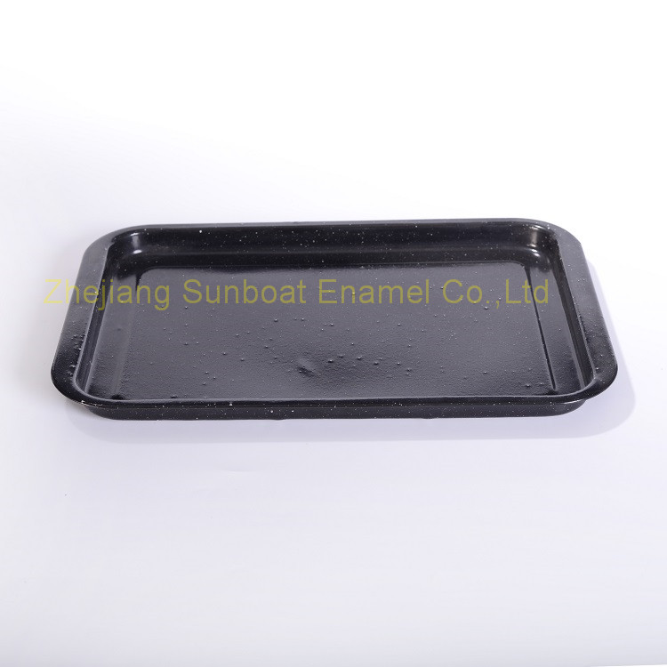 high quality enamel food serving tray