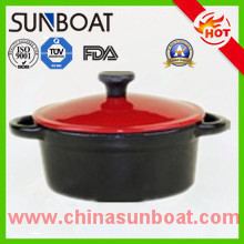 Cast iron enamel dutch oven kitchen stock pot