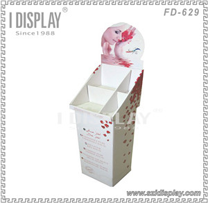 CMYK Custom Printed Corrugated Cardboard End Caps For Supermarket Mart