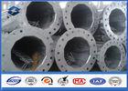 Polygonal High Voltage Electric Steel Utility Pole 3.0mm ~ 20mm Thickness