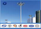 30M Steel Q345 Polygonal HDG High Mast Light Pole 4mm / 6mm / 8mm Thickness