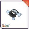 Durable Round Rubber Lined Pipe Clamps Mounting Bracket Environment Friendly