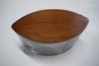 Eco - Friendly Solid Wood Lids For Jars Special Oval Shape 188 x 114 x 16mm