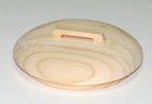 Convex Top Solid Wood Lids Environmental Friendly Rubber Clear Gasket 131 x 26mm