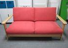 Colorful Solid Ash Wood 2 persons Seater Sofa Furniture 1550 X 830 X 749 mm