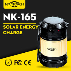 Dual Recharging Luminous Way Solar Camping Lantern (NK-165)