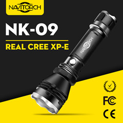 CREE XP-E LED Waterproof Rechargeable Aluminum LED Flashlight (NK-09)