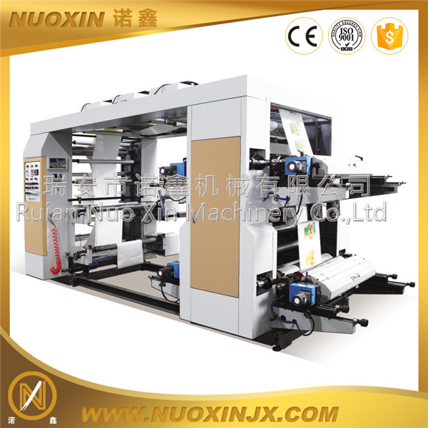 4 color roll paper flexo printing machine
