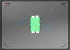 Plastic Fiber Optic Cable Coupler LC - LC Fiber Optic Coupler Duplex Green Flangeless