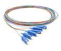 12 Color Single Mode Fiber Pigtails , 0.9mm Communication Fiber Optic