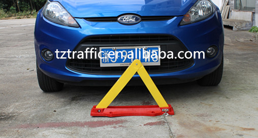 Plastic Triangle car parking lock, manual parking lock,A shape parking lock