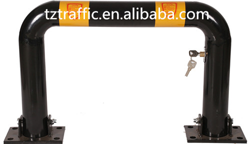 Strong U Shape Car parking barrier, manual parking lock, Removable bollard