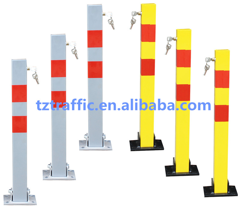 Square Car parking barrier, manual parking barrier, Removable parking barrier