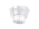 Packing Food 110ml Lotus Shape PS Plastic Jelly Cup With Dome Cap