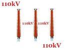 110 kV Electrical Line Post Insulator , Red Polymer Cross Arm Insulator