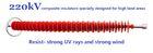 Silicon Rubber Composite Suspension Insulator 220kv High Flexibility