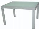 White Extendable Contemporary Dining Table Solid Wood Rectangular