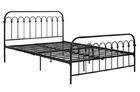 Classic Home King Size Metal Bed French Style For Adult Black Iron Color