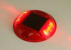 Waterproof Solar Road Stud Round Step Lights , Highway Road Marking Studs