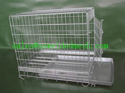 Stainless steel welded pet cage 