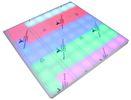 200W Pixel 64 Led Light Dance Floor Rental With 2048 Led Beads