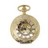 Luxury Hollow Pocket Watches For Men Gold , Round Pocket Watch