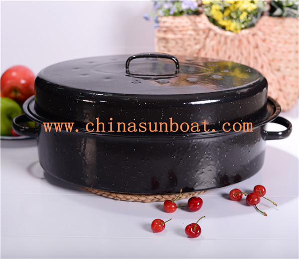 Sunboat 18& quot;Enamel Roaster with Cover