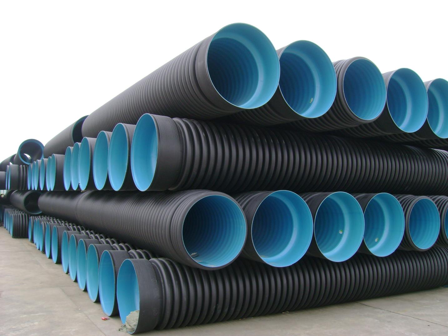 HDPE corrugated sewage pipe - China,manufacture,pollution discharge,oil discharge,drainpipe,double-wall,single wall