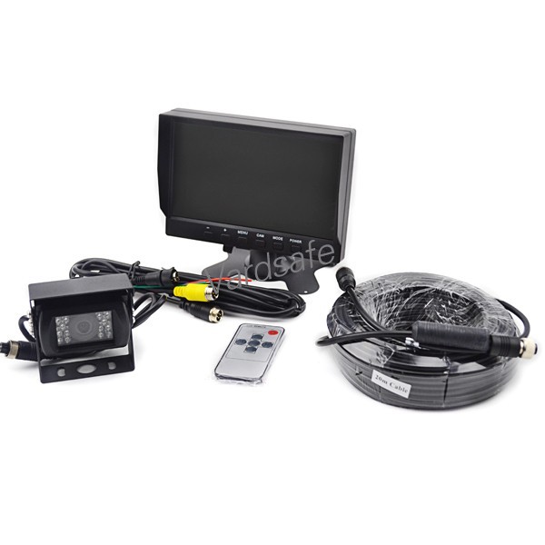 Vardsafe Heavy Duty Rear View Camera With 7& quot; Inch TFT LCD Monitor And 20 Meters Cable Complete Kit