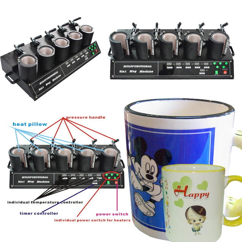mug heat press machine for 11OZ color changing mugs machines
