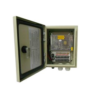 12VDC 10Amp 4 Channel Waterproof (IP66) CCTV Power Supply (12VDC10A4PW)