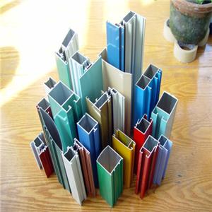 Aluminum extruded profile, 6063-T6, anodized surface 