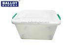 Rectangular PP Voting Ballot Box , Large Clear Acrylic Ballot Box