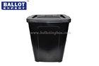 100% polypropylene 55  Liter Stamping Logo Clear Election Ballot Box